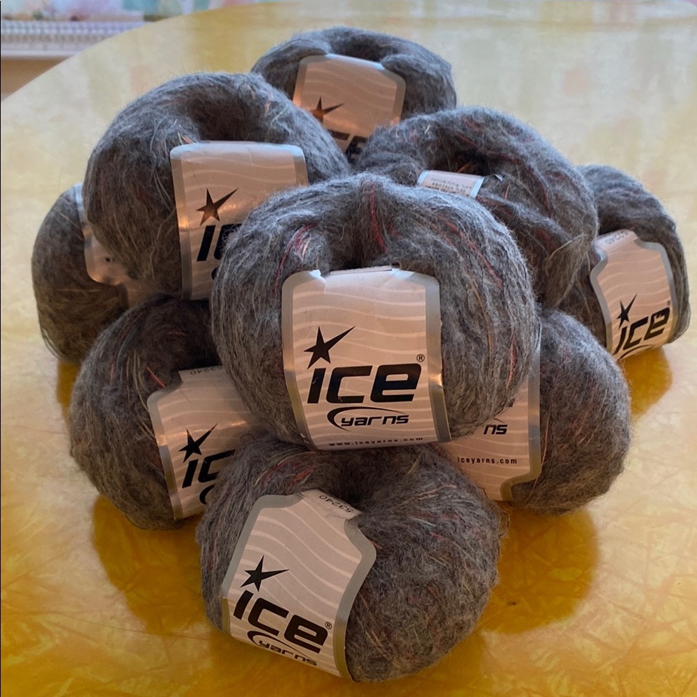 Ice Yarns Gray Wool Blend  NWT